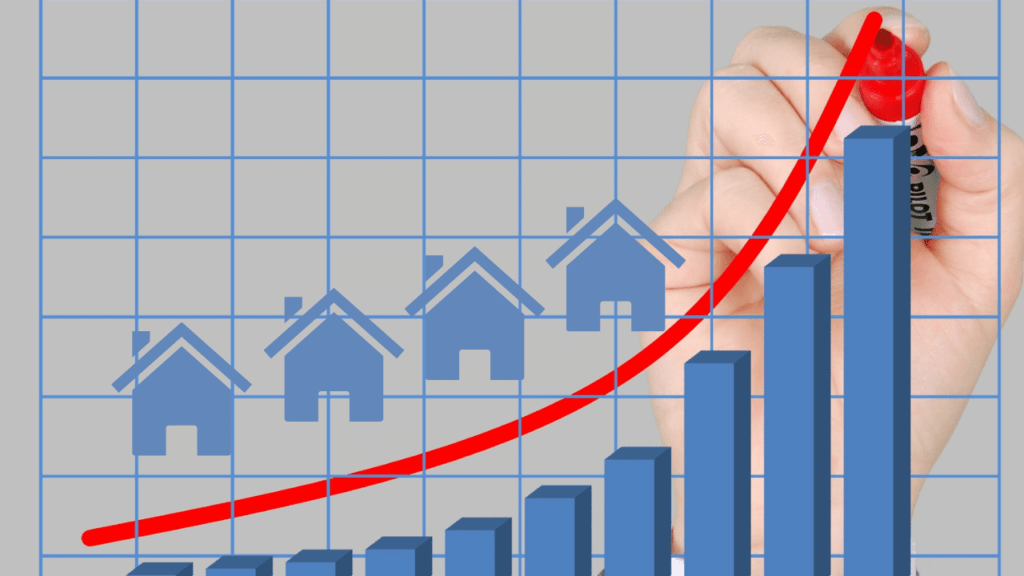 短期間で事業拡大しているグラフ