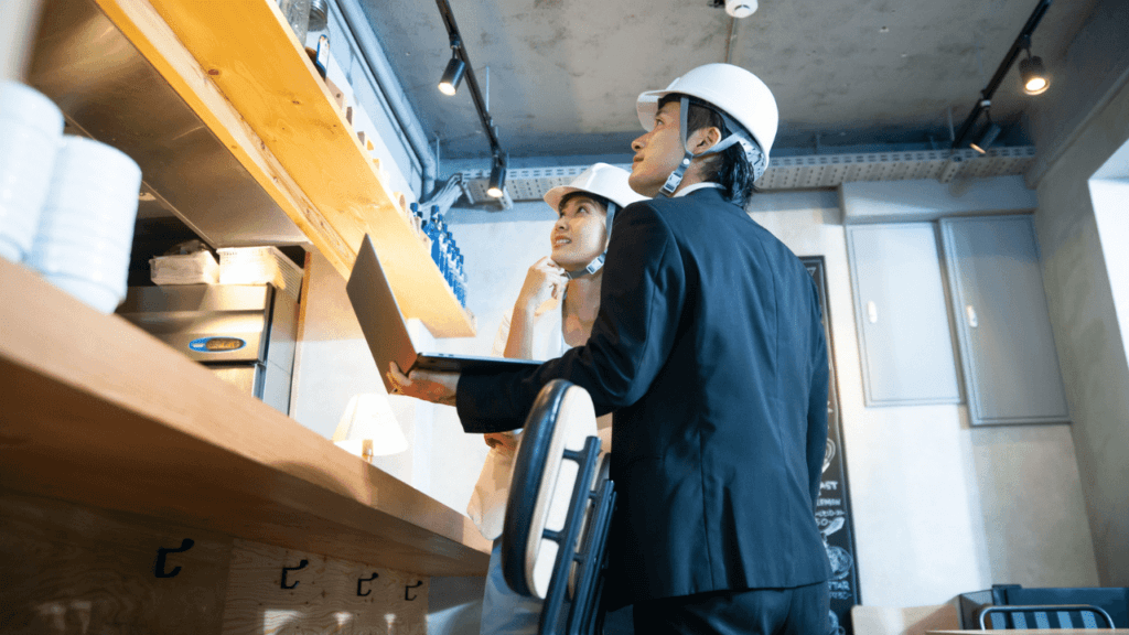 リノベーション箇所と日程を確認