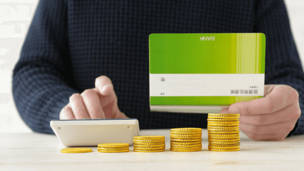 通帳に残高が増えていく